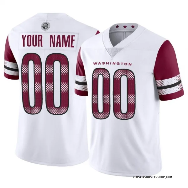 Men's Custom Washington Commanders Game White Jersey